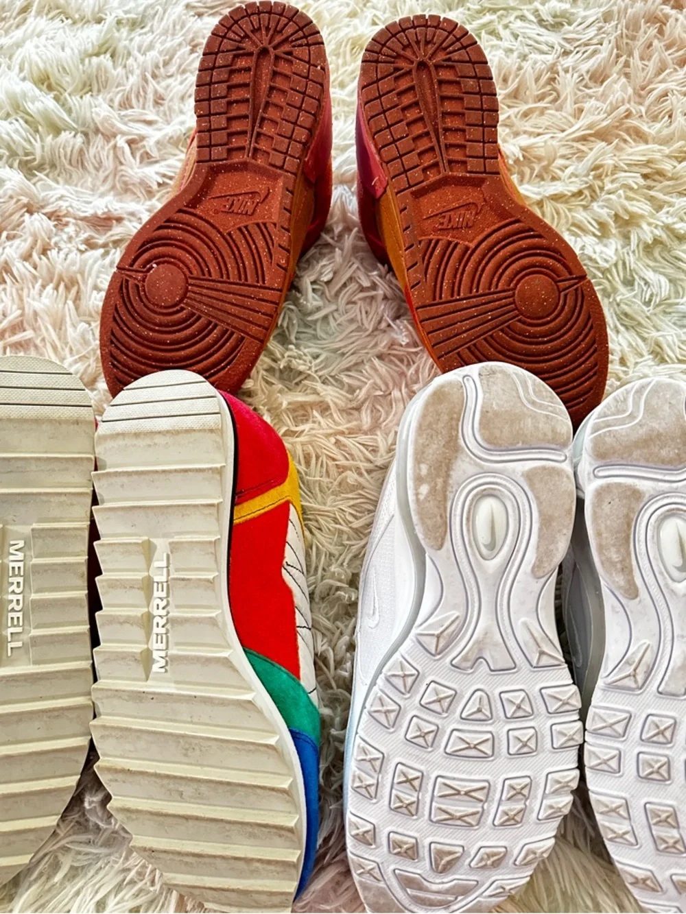 Bundle 3 Pairs Sneakers Nike and Merrell Size 37.5